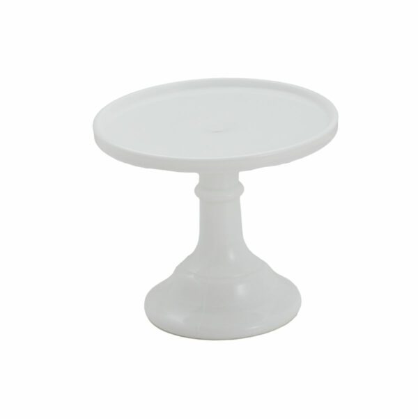 American Green Milk Glass Cake Stand Small