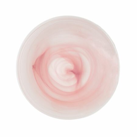 blush pink glass charger plate