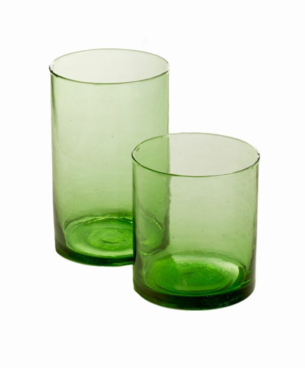 Green Glassware by Le Verre Beldi