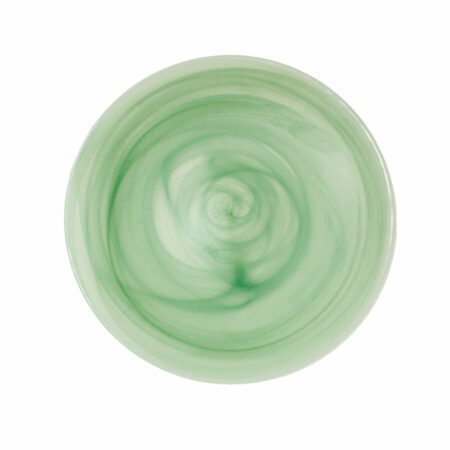 mint green glass charger plate