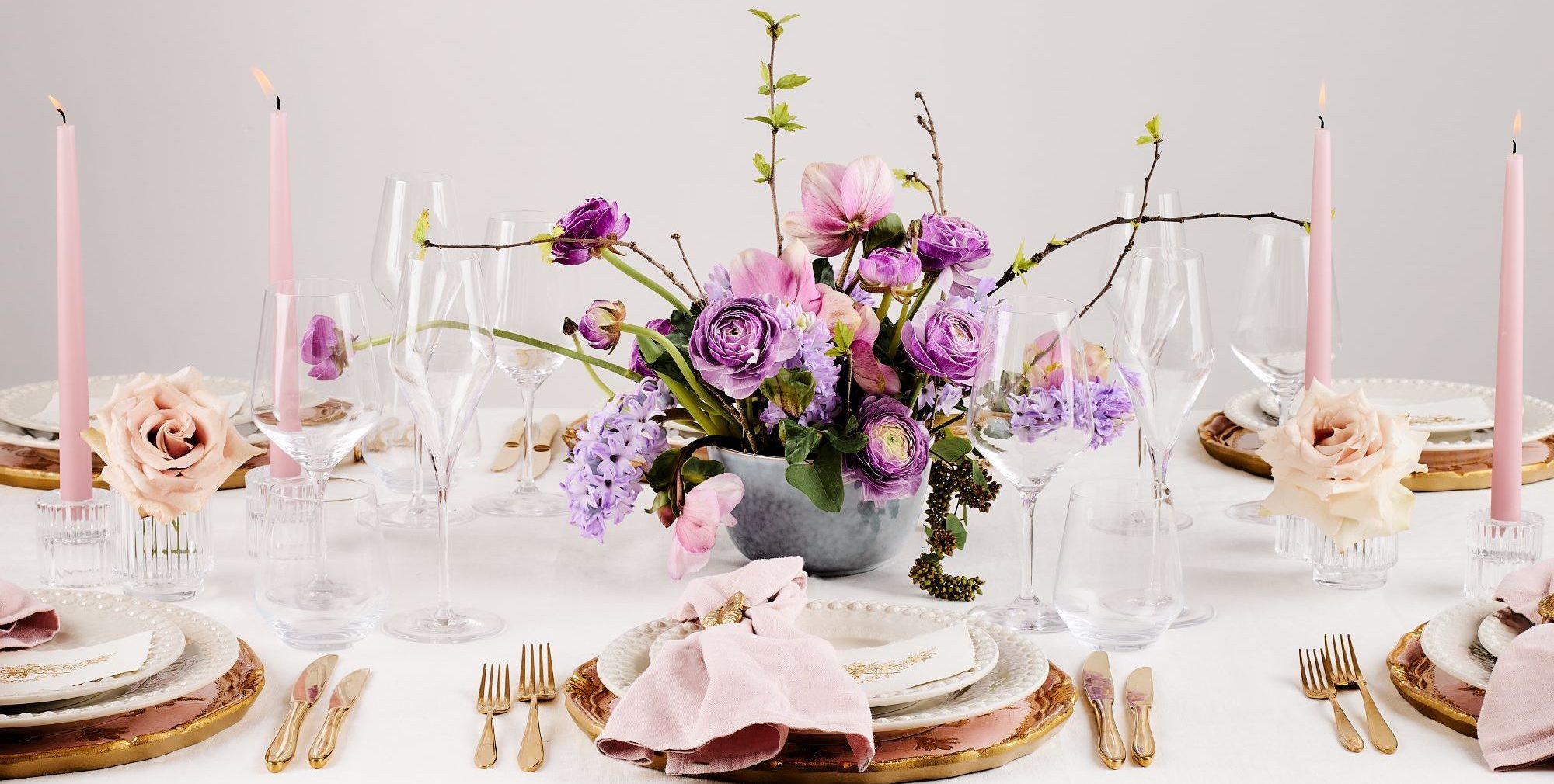 A Lilac themed table